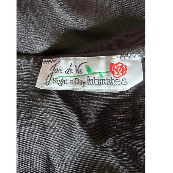 Lovely Vintage  Joie De Vie Nylon "Satin" Look Nightgown with  Lace - Picture 6 of 10